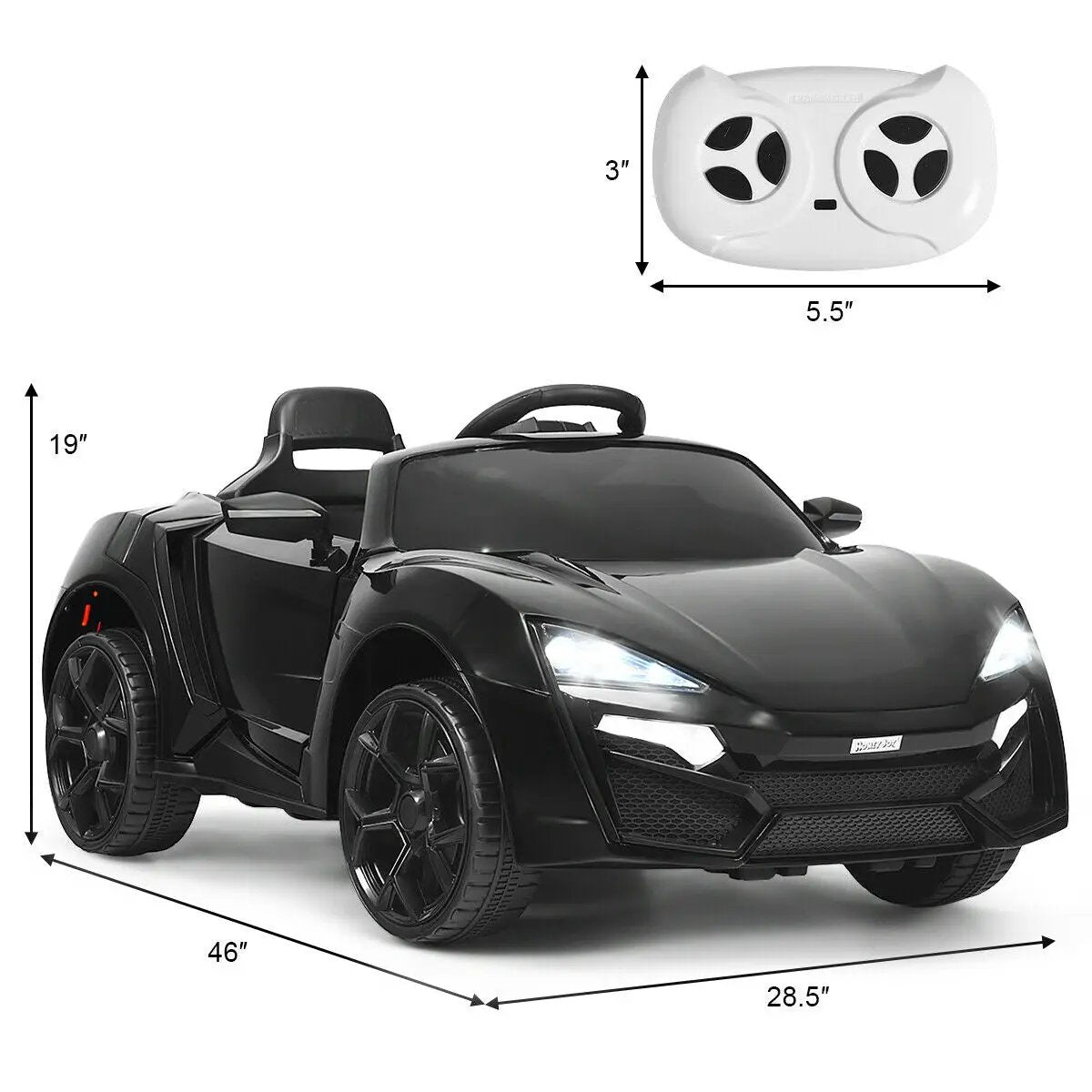 12V 2.4G RC Electric Vehicle with Lights by DirectDeals