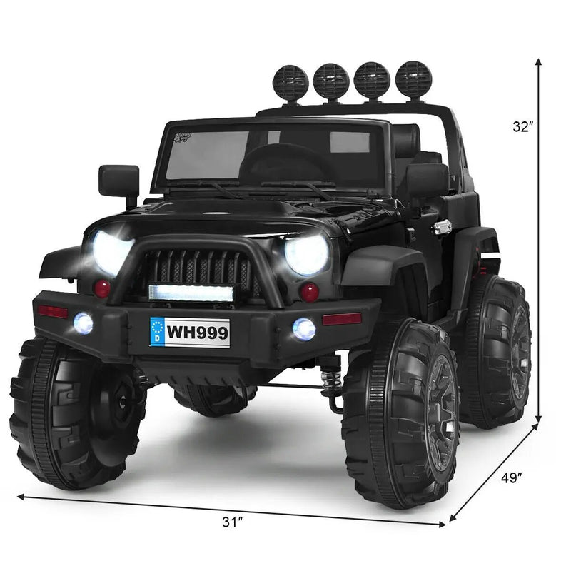 12V Kids Ride On Truck with Remote Control and Double Magnetic Door by DirectDeals