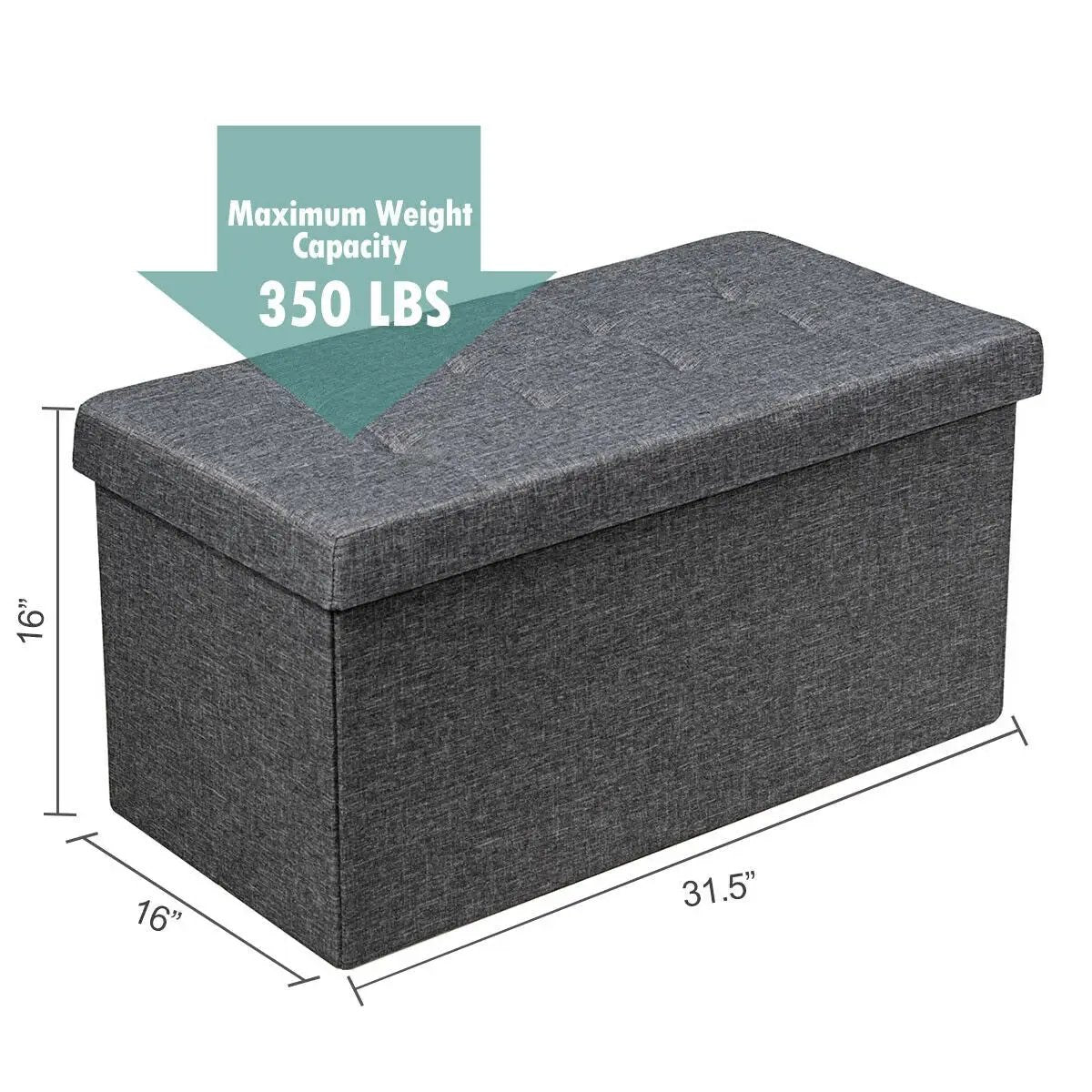 31.5 Inch Fabric Foldable Storage with Removable Storage Bin by DirectDeals