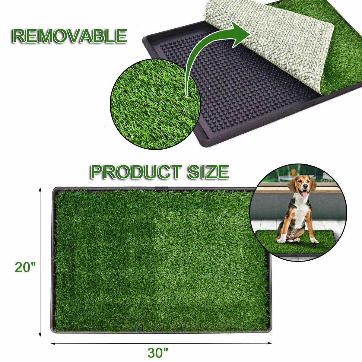 Utility Puppy Pet Potty Train Pee Dog Grass Pad by DirectDeals