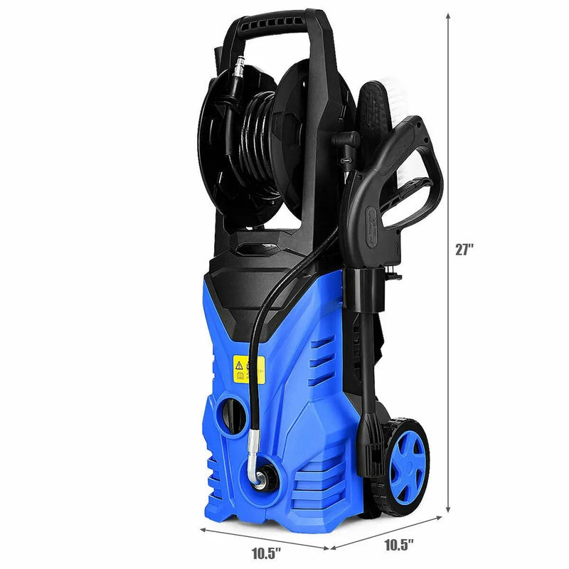 1800W 2030PSI Electric Pressure Washer Cleaner with Hose Reel by DirectDeals