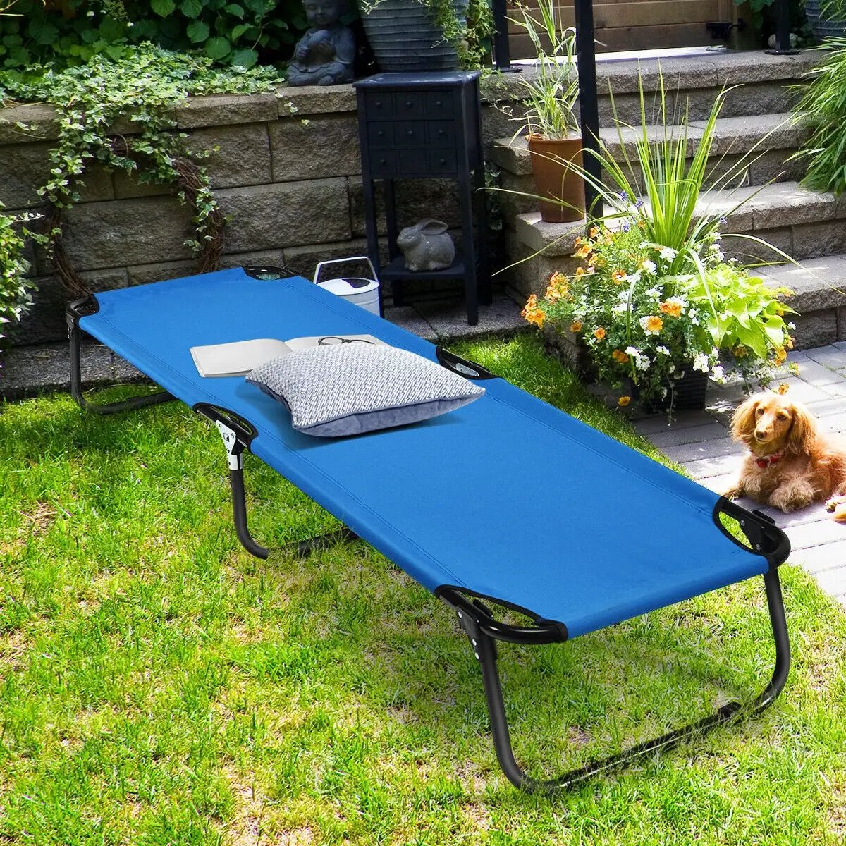 Outdoor Folding Camping Bed for Sleeping Hiking Travel by DirectDeals
