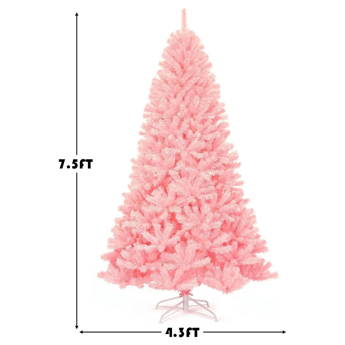 7.5 Feet Hinged Artificial Christmas Tree Full Fir Tree by DirectDeals