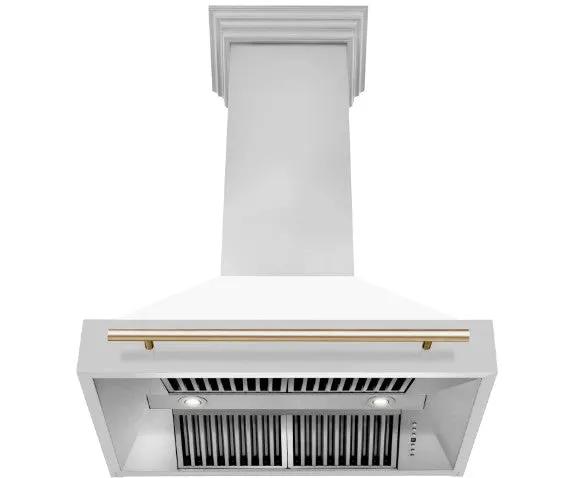 ZLINE 36" Autograph Stainless Wall Range Hood, 8654STZ-WM36-G, photo 2 of 7