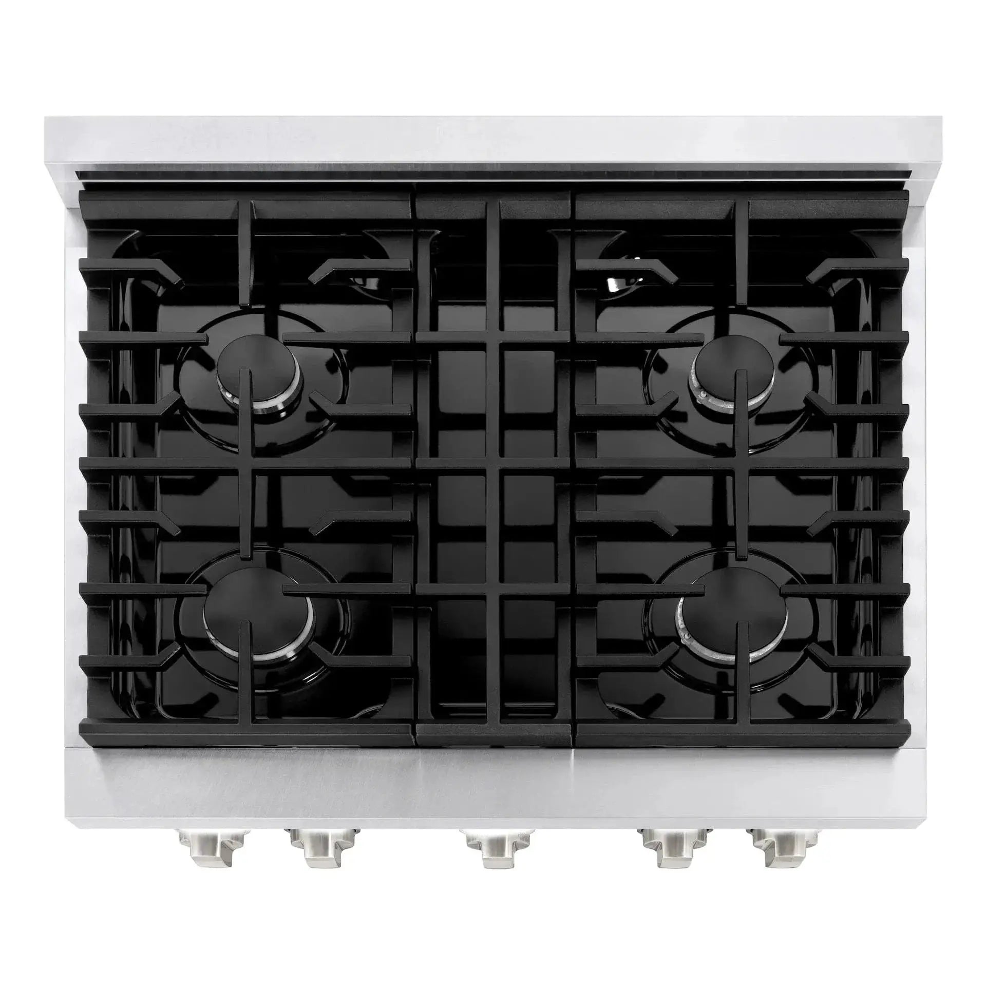ZLINE 30"Gas Range, Convection Gas Oven, DuraSnow® Black Matte, SGRS-BLM-30 by Farmhouse Kitchen and Bath