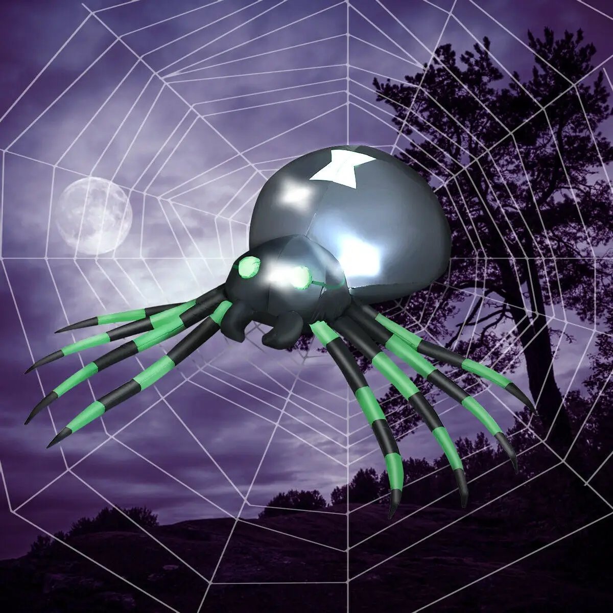6 Feet Halloween Inflatable Blow-Up Spider by DirectDeals