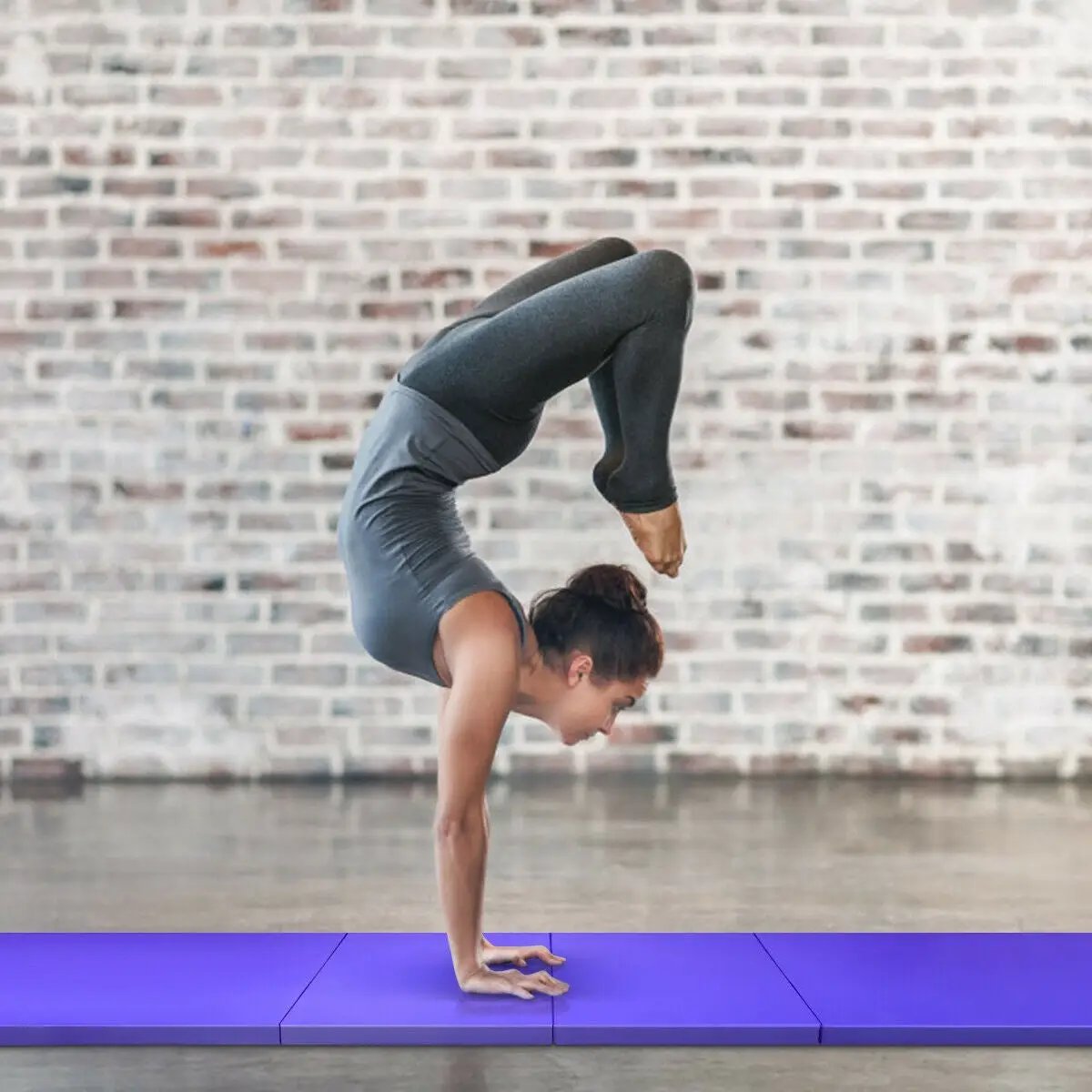 4 Feet x 10 Feet x 2 Inch Folding Gymnastics Tumbling Gym Mat by DirectDeals