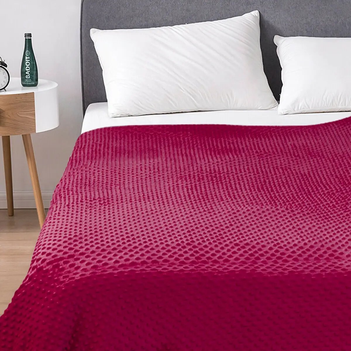 3 Piece 7lbs Heavy Weighted Blanket-Pink by DirectDeals