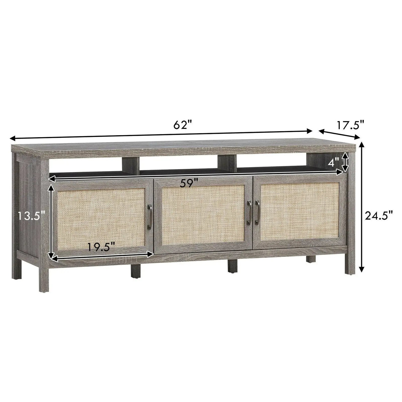 Universal TV Stand Entertainment Media Center for TV's up to 65 Inch by DirectDeals