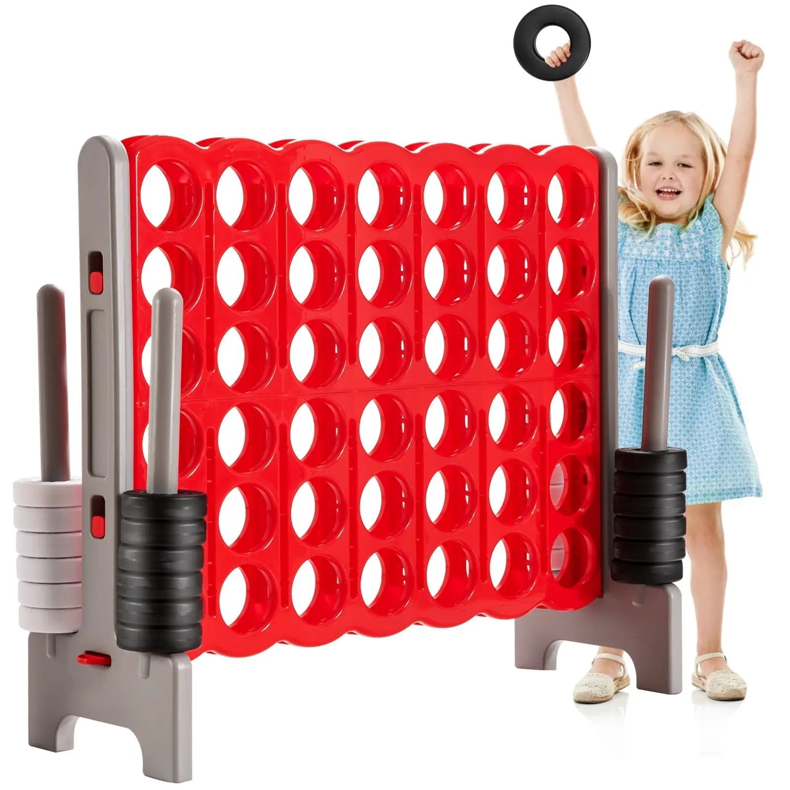 Jumbo 4 in a Row 4-to-Score Giant Game Set-White by DirectDeals
