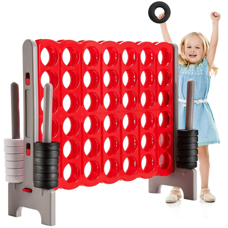 Jumbo 4 in a Row 4-to-Score Giant Game Set-White by DirectDeals