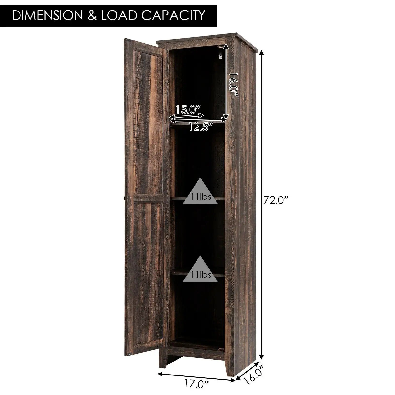 Linen Tower Bathroom Storage Cabinet Tall Slim Side Organizer with Shelf by DirectDeals