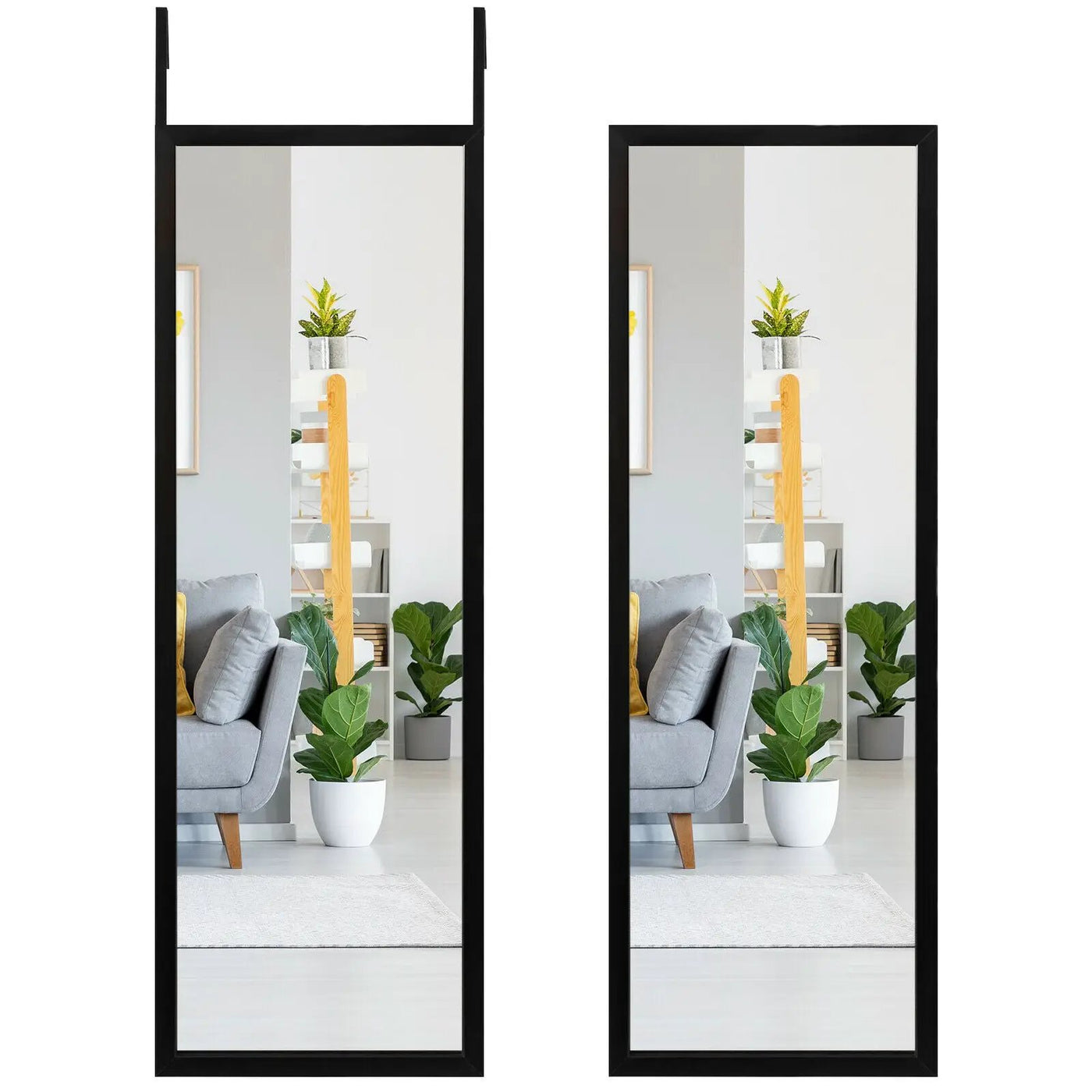 Full Length Metal Door Mirror with Adjustable Hook by DirectDeals