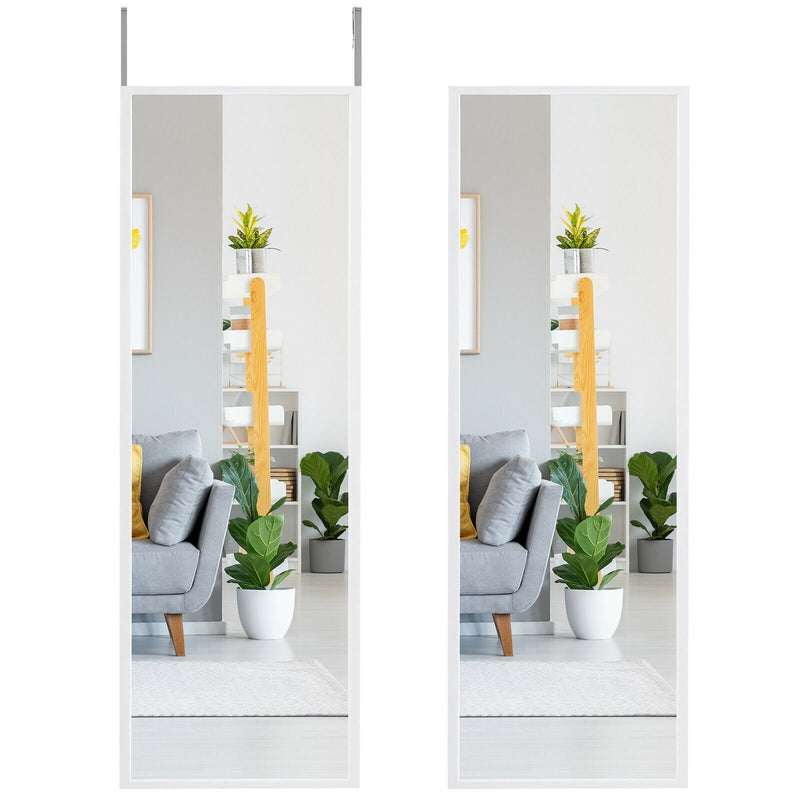 Full Length Metal Door Mirror with Adjustable Hook by DirectDeals