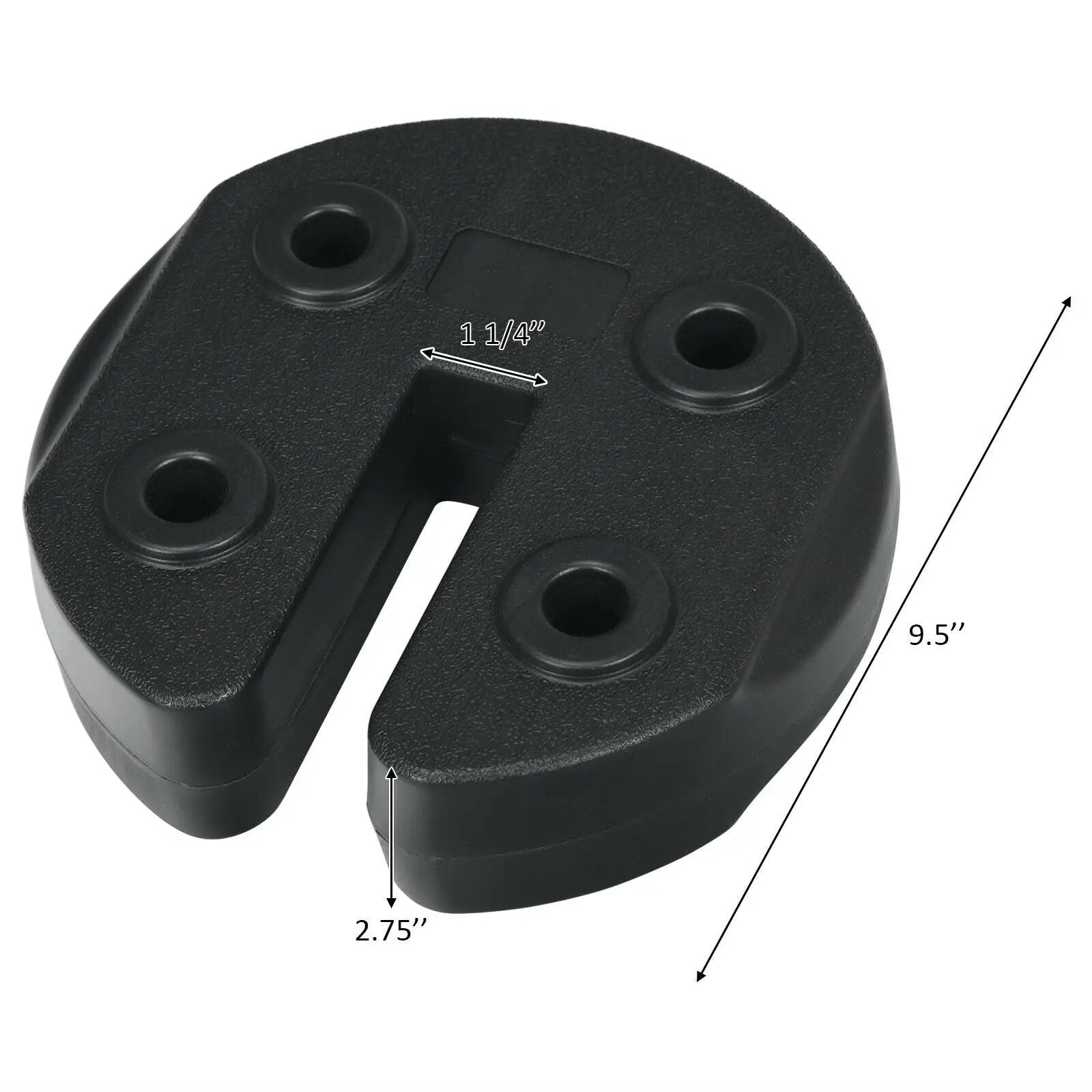 Set of 4 Canopy Weights 20lbs Weight Plate Kit with No-Pinch Design by DirectDeals