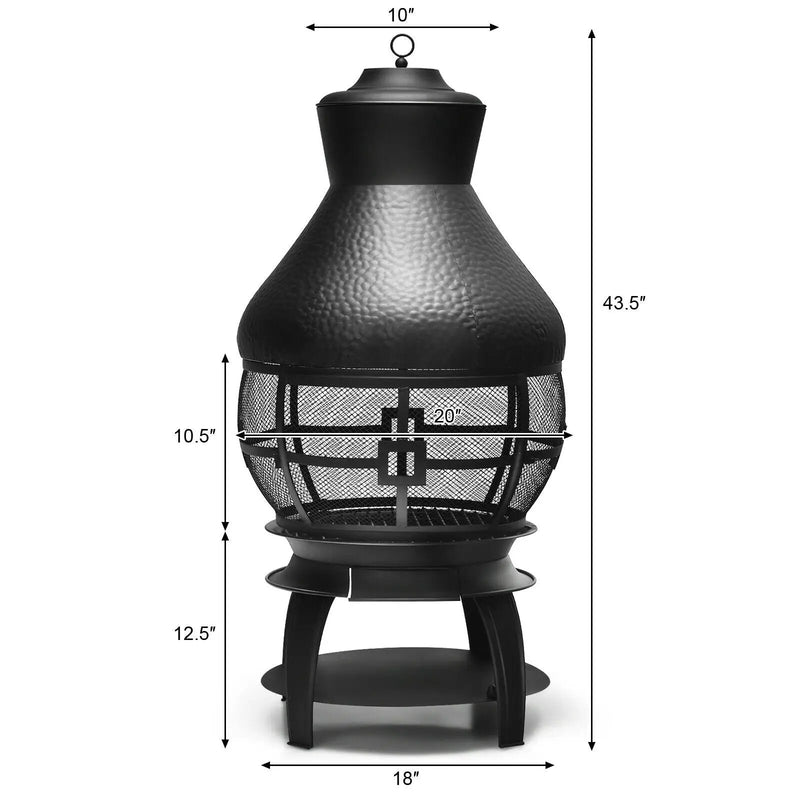 Patio Wood Burning Chimneys Fireplace by DirectDeals