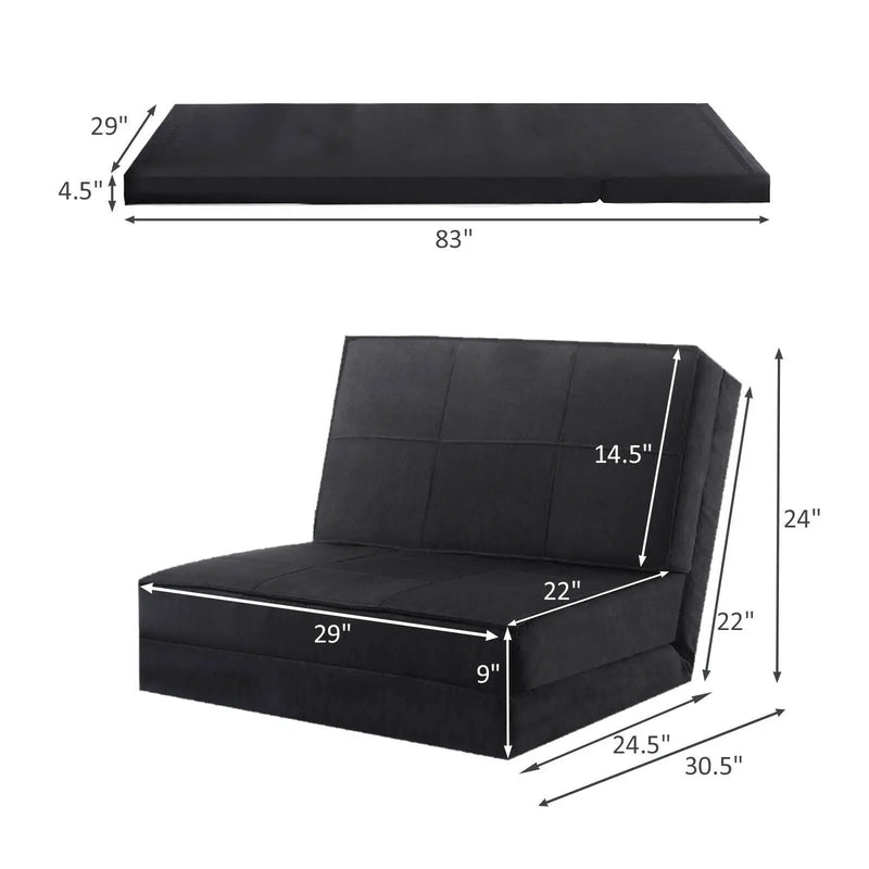 High Quality Fam Convertible Lounger Folding Sofa Sleeper Bed by DirectDeals