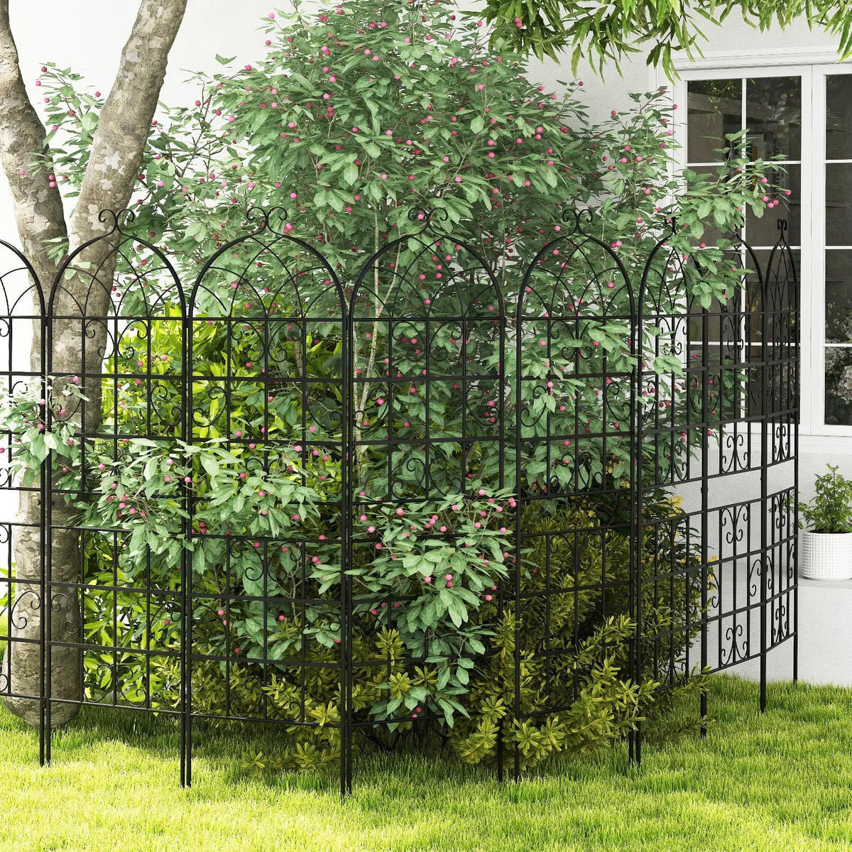 2/4 Pack 71 x 20 Inch Metal Garden Trellis for Climbing Plants by DirectDeals