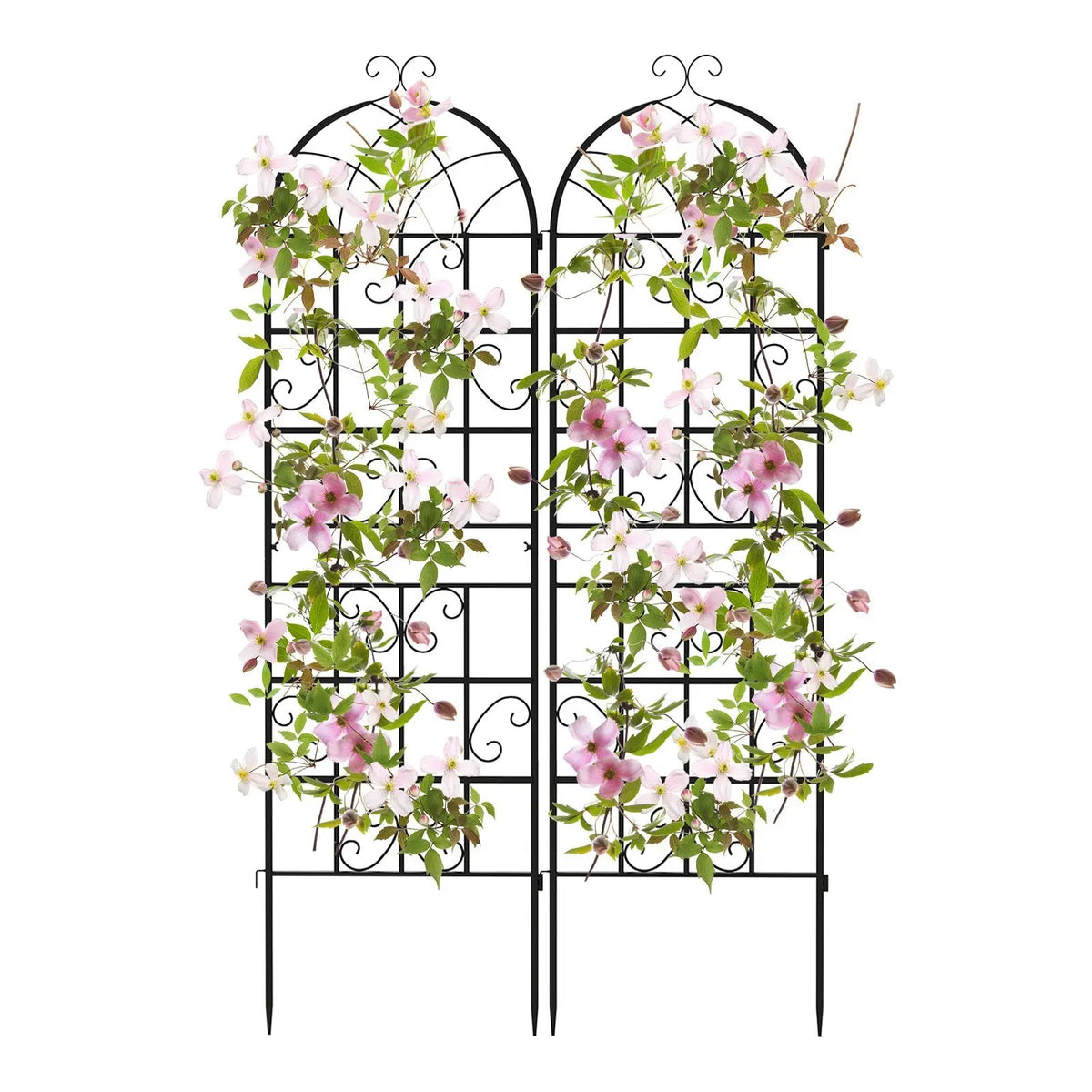 2/4 Pack 71 x 20 Inch Metal Garden Trellis for Climbing Plants by DirectDeals