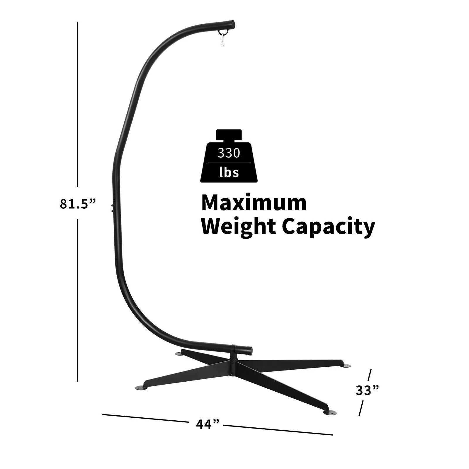 Solid Steel C Hammock Frame Stand by DirectDeals