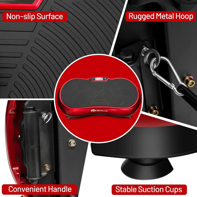 3D Vibration Plate Fitness Machine with Remote Control by DirectDeals