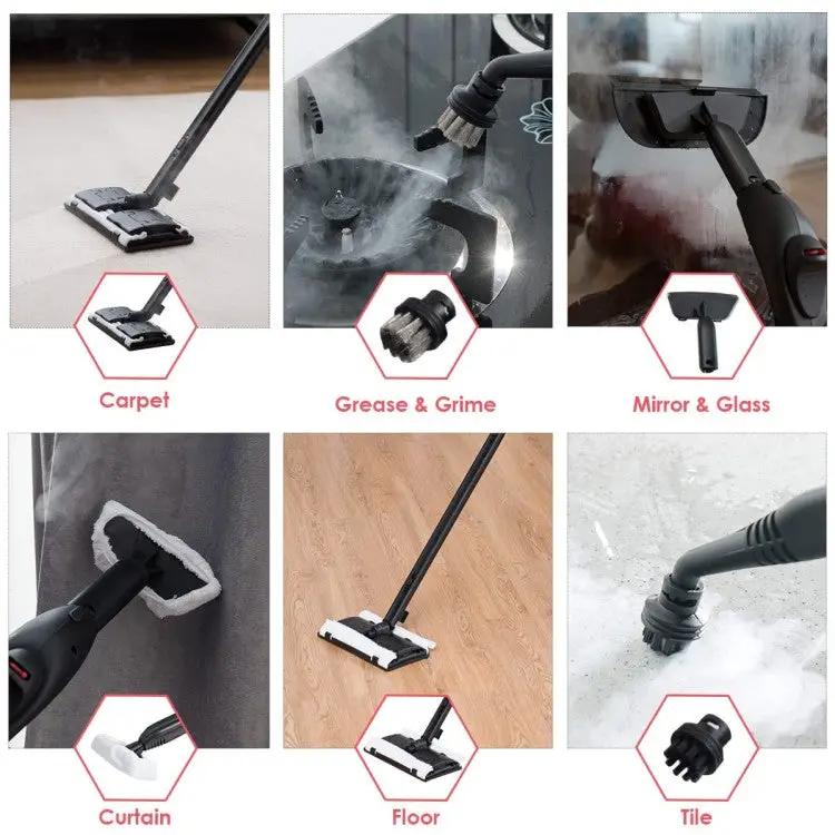 2000W Heavy Duty Multi-purpose Steam Cleaner Mop with Detachable Handheld Unit by DirectDeals