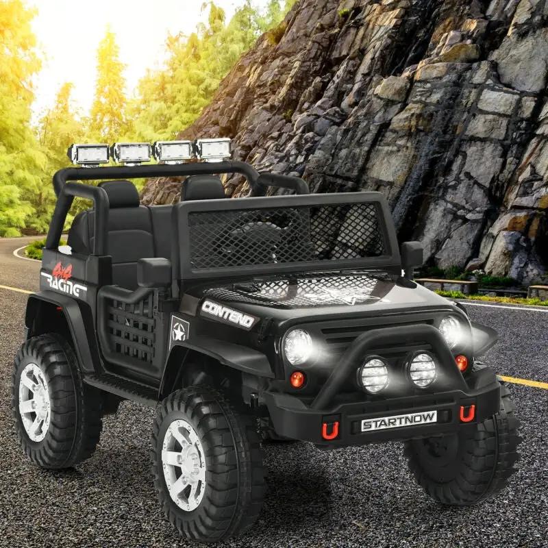 12V Kids Electric Ride On Truck with Remote Control and Operation Lever by DirectDeals