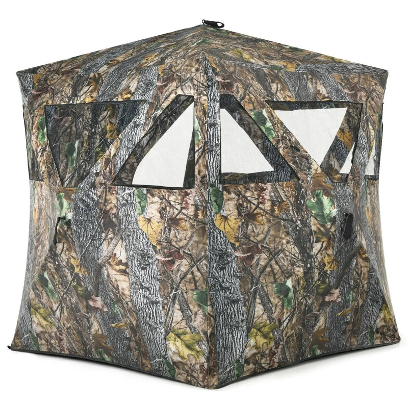 3 Person Portable Pop-Up Ground Hunting Blind with Tie-downs by DirectDeals