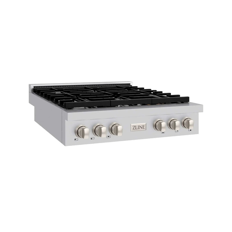 ZLINE 36" Paramount Gas Rangetop Stainless Steel SRT36 by Farmhouse Kitchen and Bath