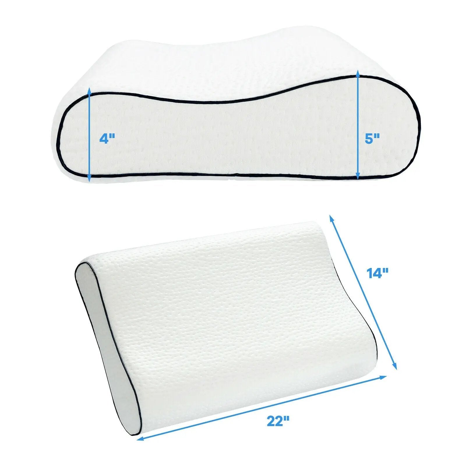 Memory Foam Sleep Pillow Orthopedic Contour Cervical Neck Support by DirectDeals