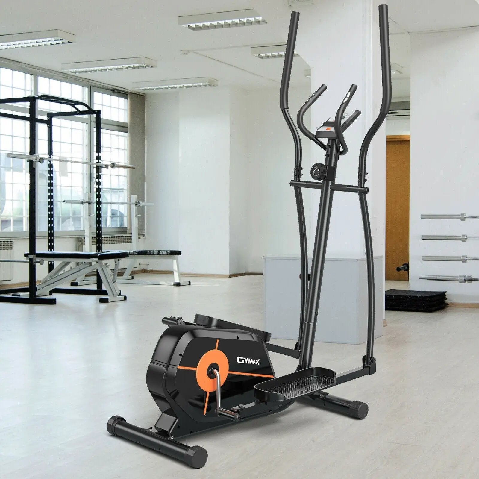 Elliptical Exercise Machine Magnetic Cross Trainer with LCD Monitor by DirectDeals