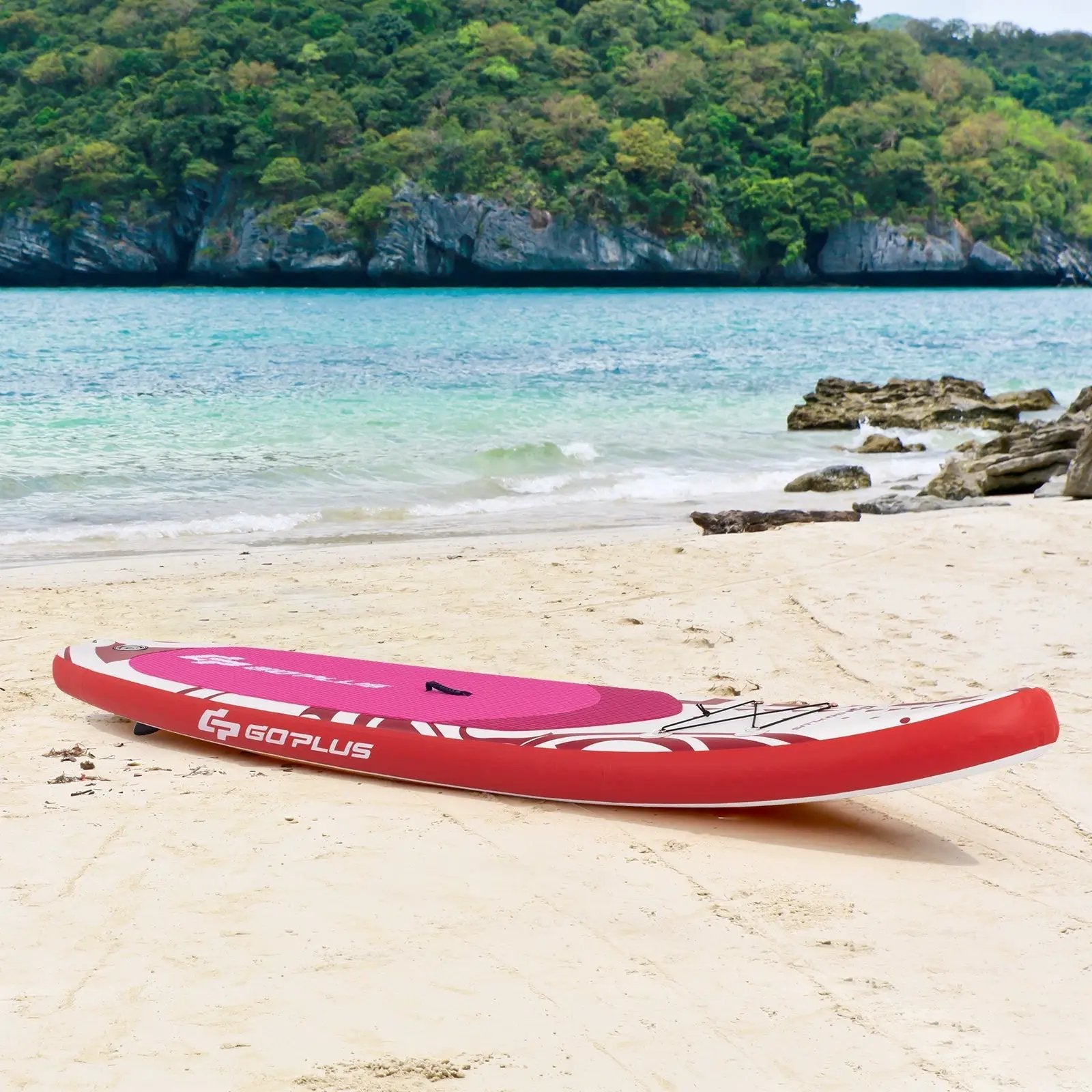 10.6 Feet Inflatable Adjustable Paddle Board with Carry Bag by DirectDeals