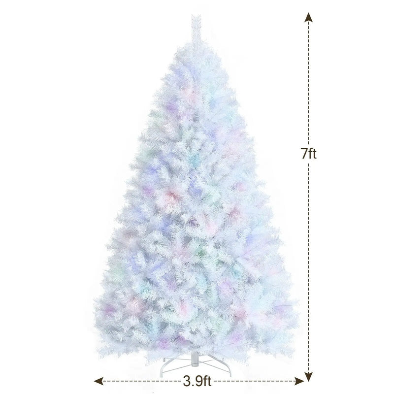 8 Feet Artificial Christmas Tree with 1636 Iridescent Branch Tips by DirectDeals