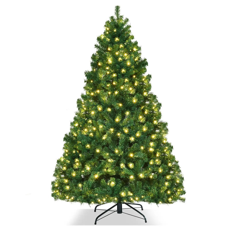 7 Feet PVC Artificial Christmas Tree with LED Lights by DirectDeals