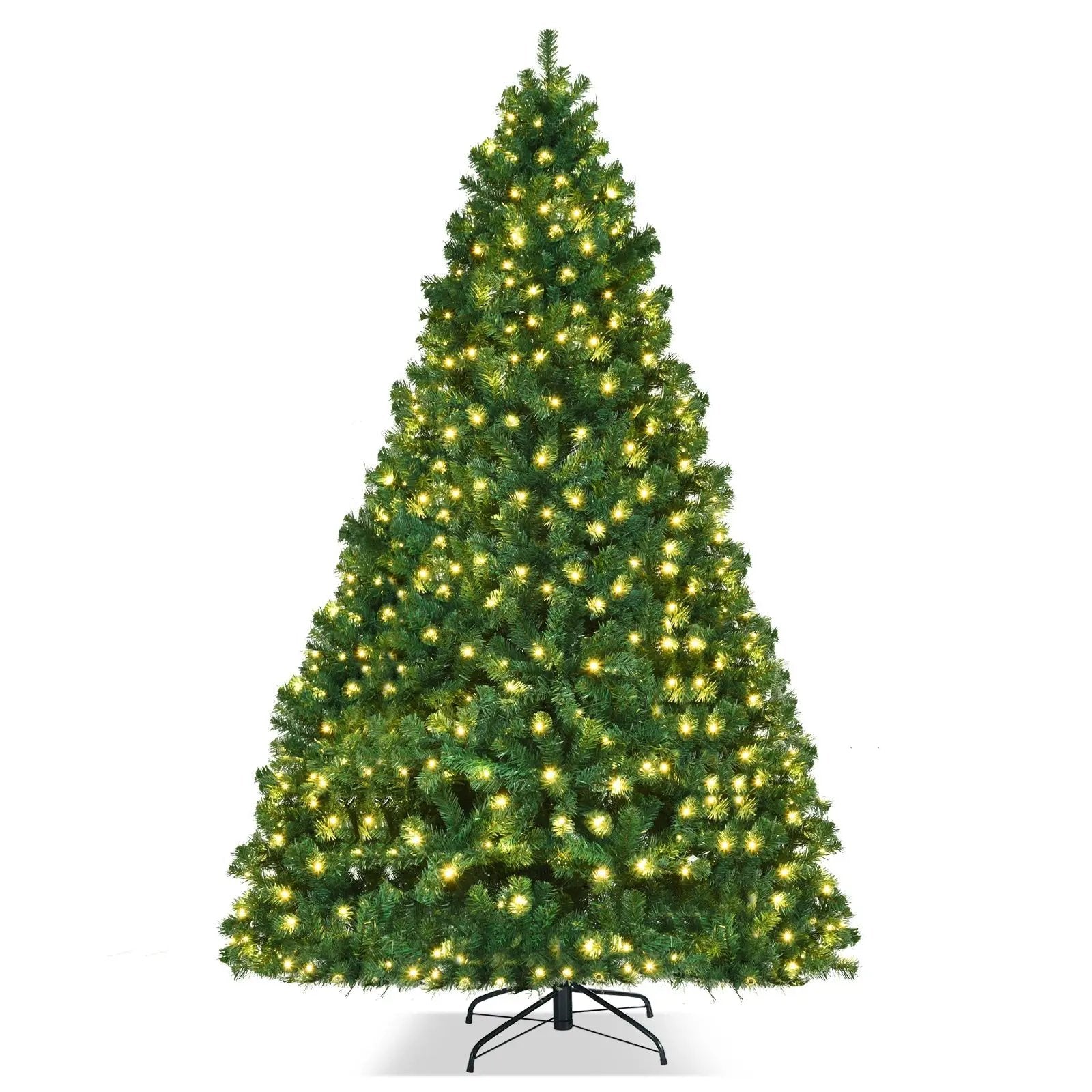 7 Feet PVC Artificial Christmas Tree with LED Lights by DirectDeals