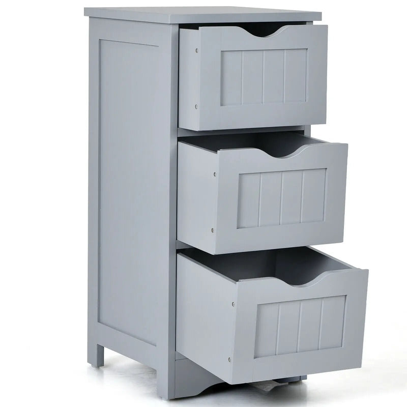 Bathroom Floor Freestanding Storage Organizer with 3 Drawers by DirectDeals