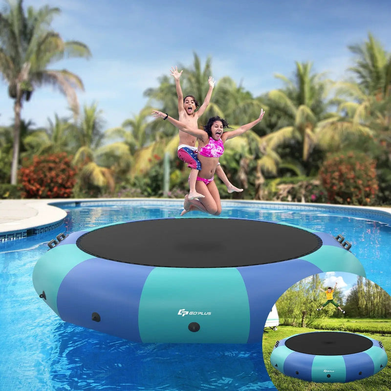15 Feet Inflatable Splash Padded Water Bouncer Trampoline by DirectDeals