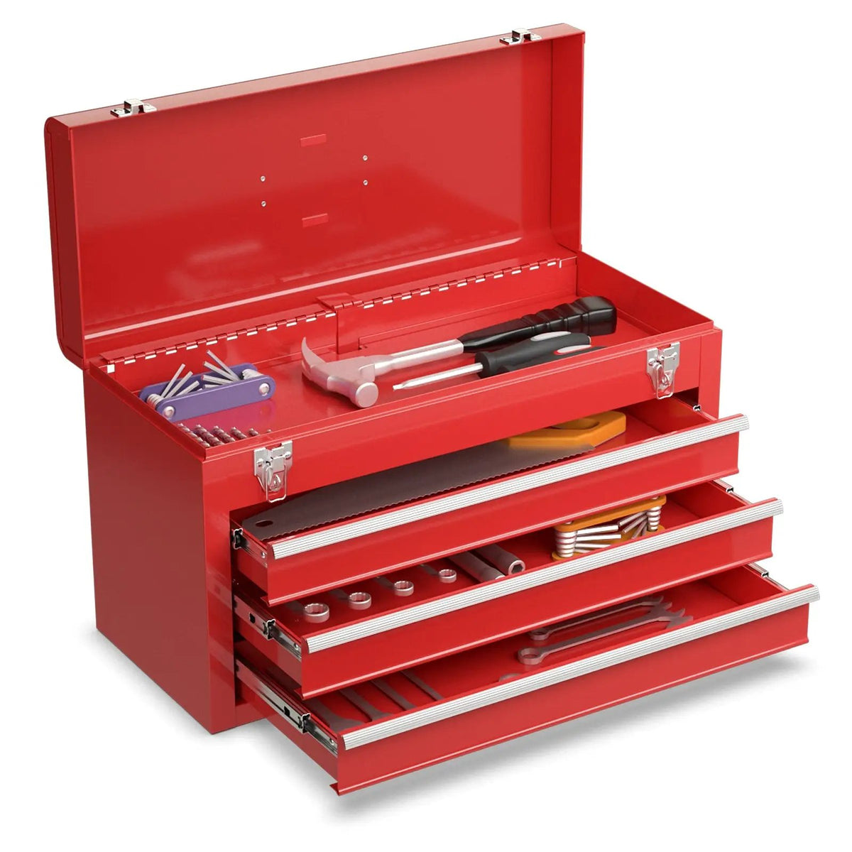 Portable Garage Mechanic Tool Cabinet Box with 3 Drawers by DirectDeals