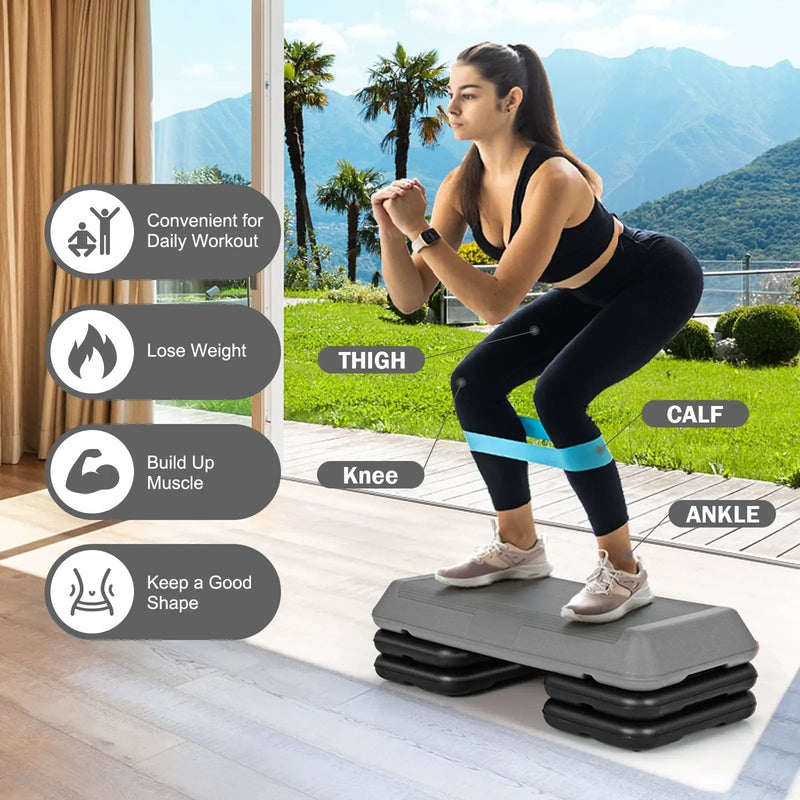 29 Inch Adjustable Workout Fitness Aerobic Stepper Exercise Platform by DirectDeals