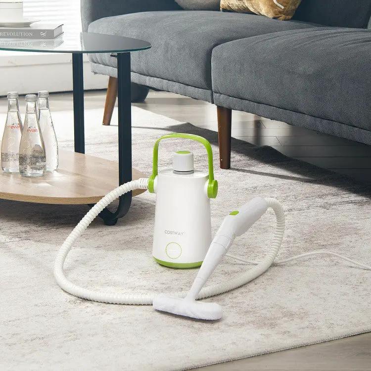 1000W Multifunction Portable Hand-held Steam Cleaner with 10 Accessories by DirectDeals