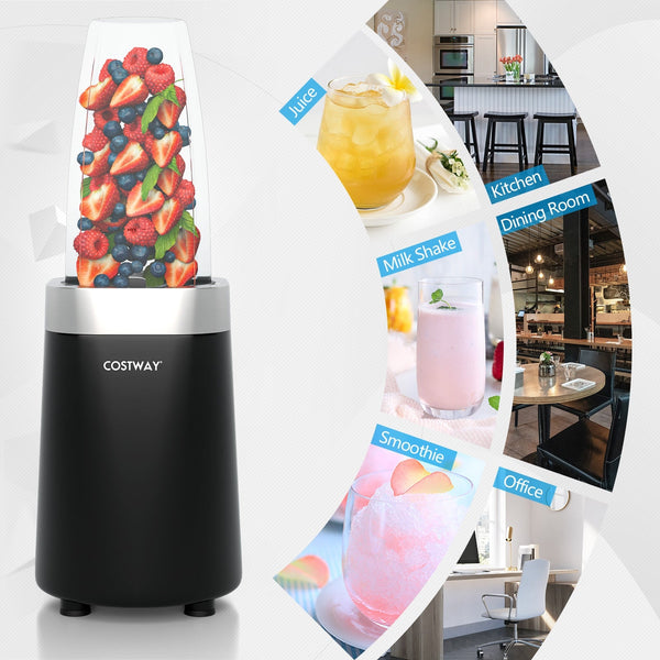 1000W Portable Blender with 6-Blade Design-Black, photo 2 of 8