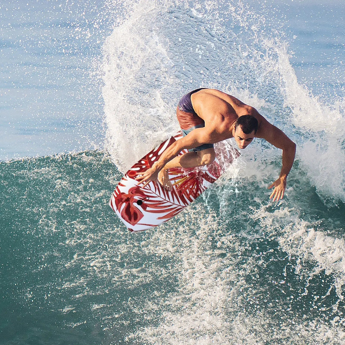 37 Inch Lightweight Surfboard With Fin EPS Core for Kids and Adults by DirectDeals