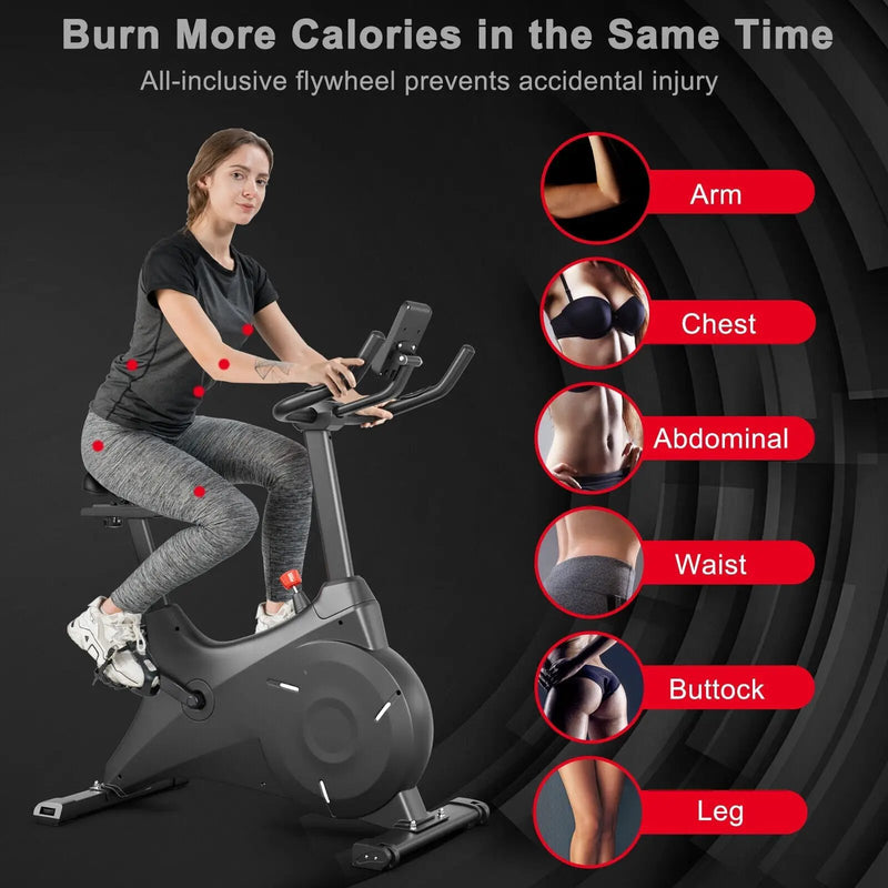 Magnetic Resistance Stationary Bike for Home Gym by DirectDeals