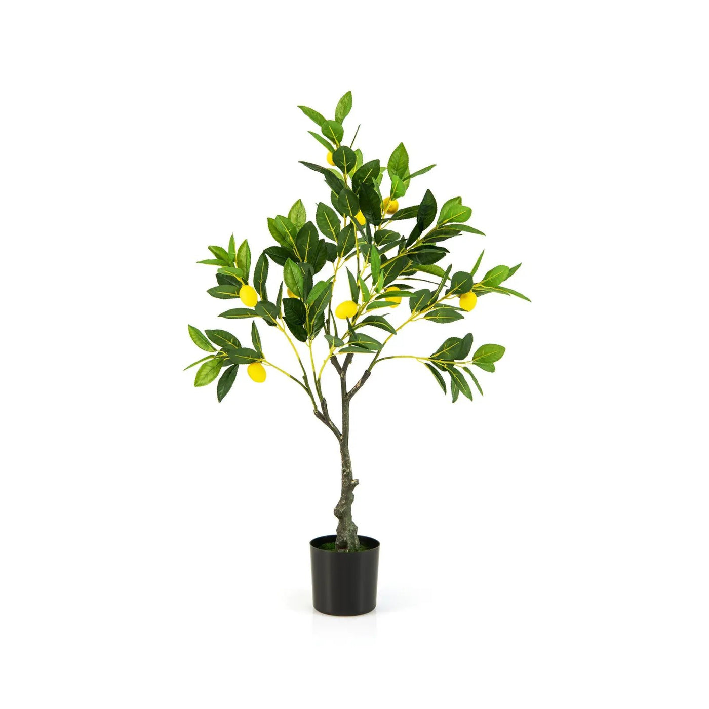 Artificial Lemon Tree 2.6/4/5.2 Feet Tall Fake Lemon Plant wuth Lemon Fruits by DirectDeals
