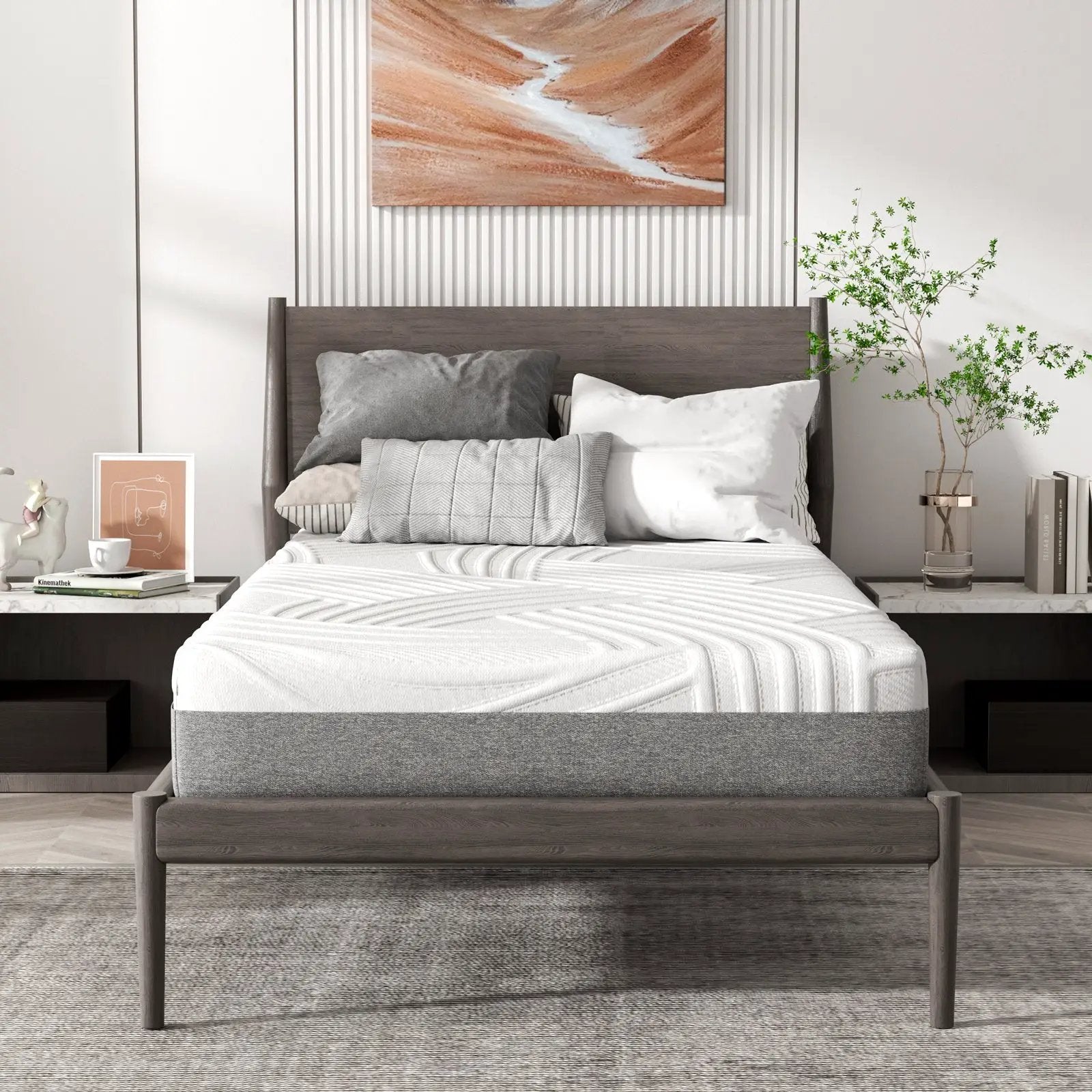 3D Bed Mattress Gel Memory Foam Convoluted Foam for Adjustable Bed by DirectDeals