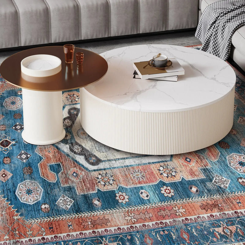 5 x 7 Inch Non-Shedding Distressed Vintage Indoor Area Rug by DirectDeals