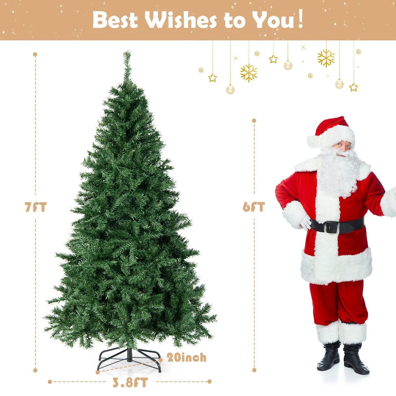 7 Feet Christmas Tree Pre-Lit 3-Minute Quick Shape by DirectDeals
