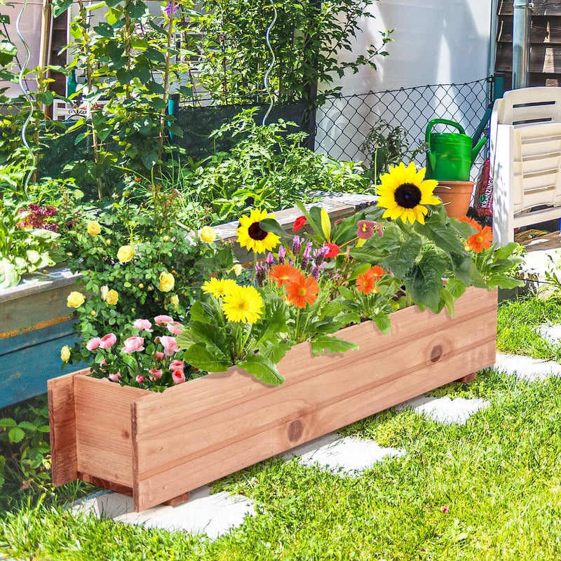 Wooden Decorative Raised Garden Bed for Yard and Window by DirectDeals