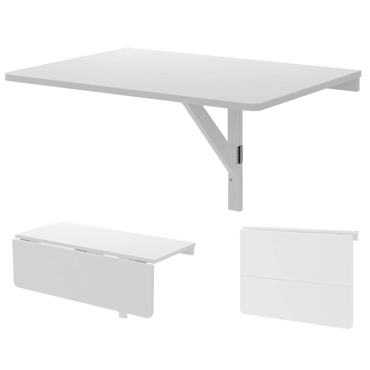 31.5 x 23.5 Inch Wall Mounted Folding Table for Small Spaces by DirectDeals