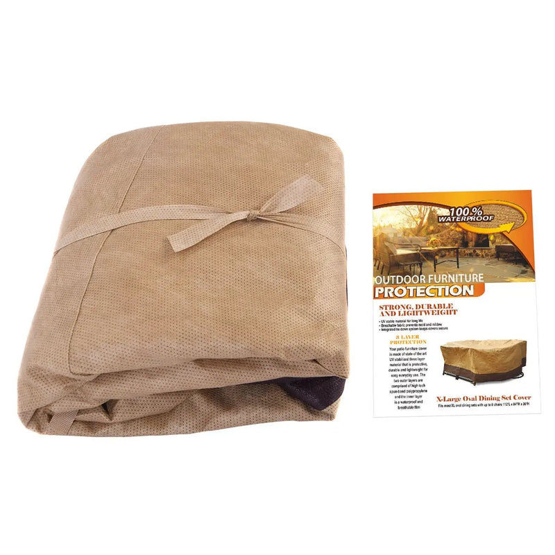 72 Inch Waterproof Oval/Rect Garden Table Cover by DirectDeals